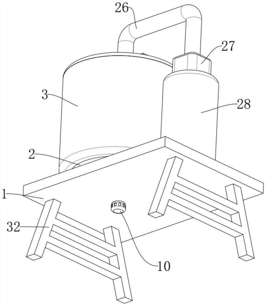Concentrated water desalting and decarbonizing device