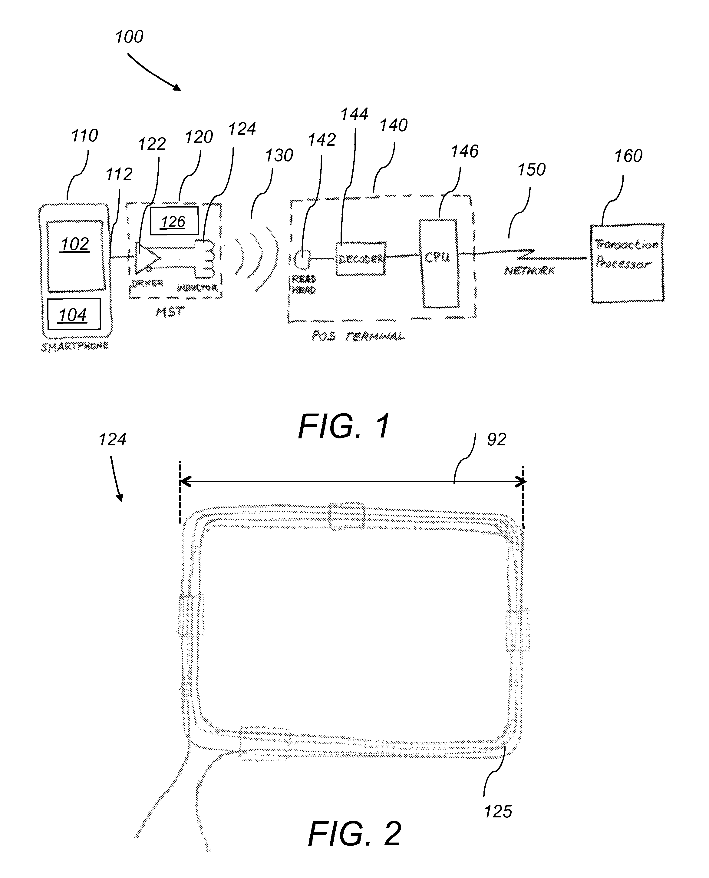 System and method for a baseband nearfield magnetic stripe data transmitter