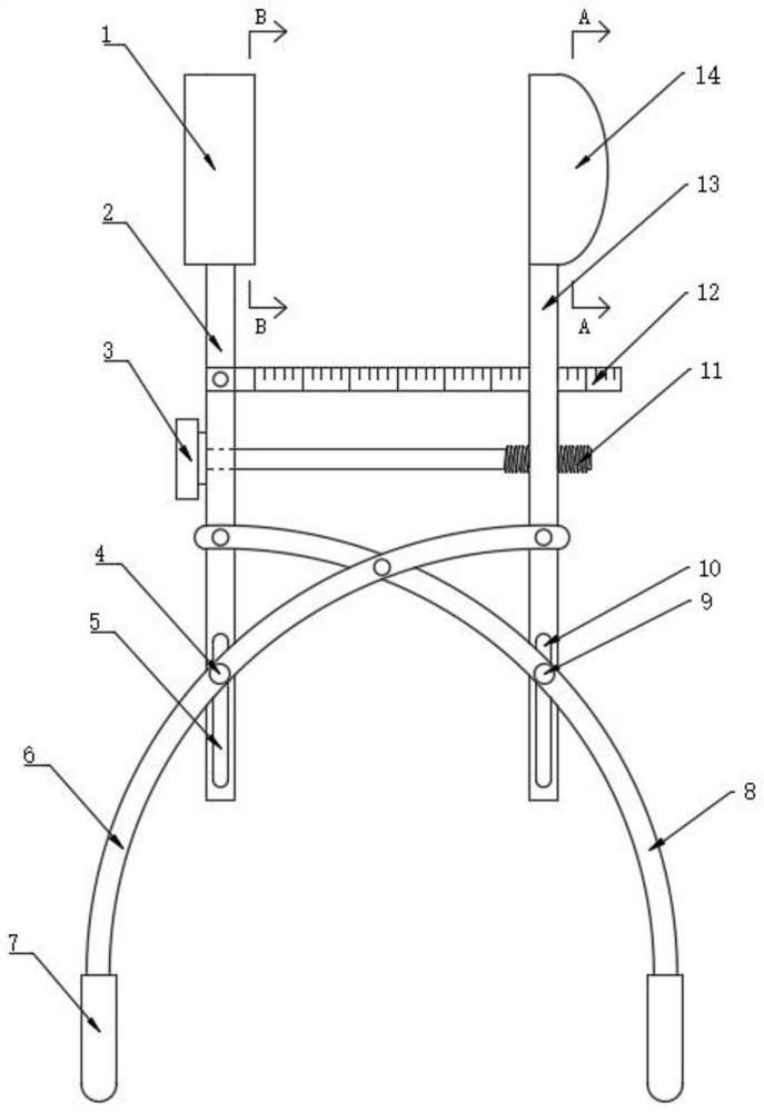 Patella osteotomy grasping device and use method