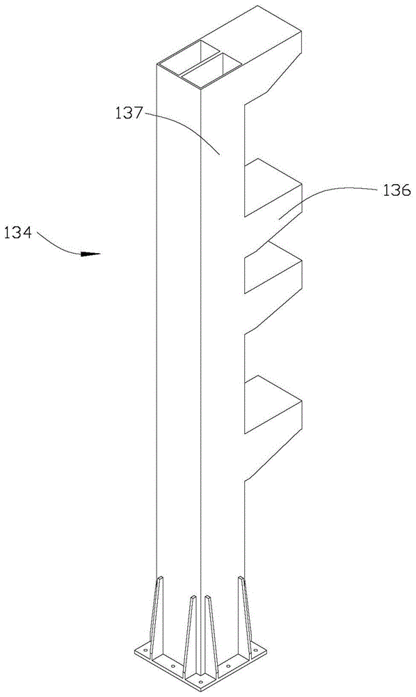 Fixed positioning device for rear parts of aircraft products