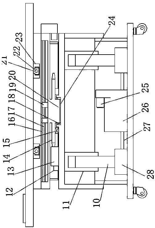 Adjustable auxiliary device for tumor clinical treatment