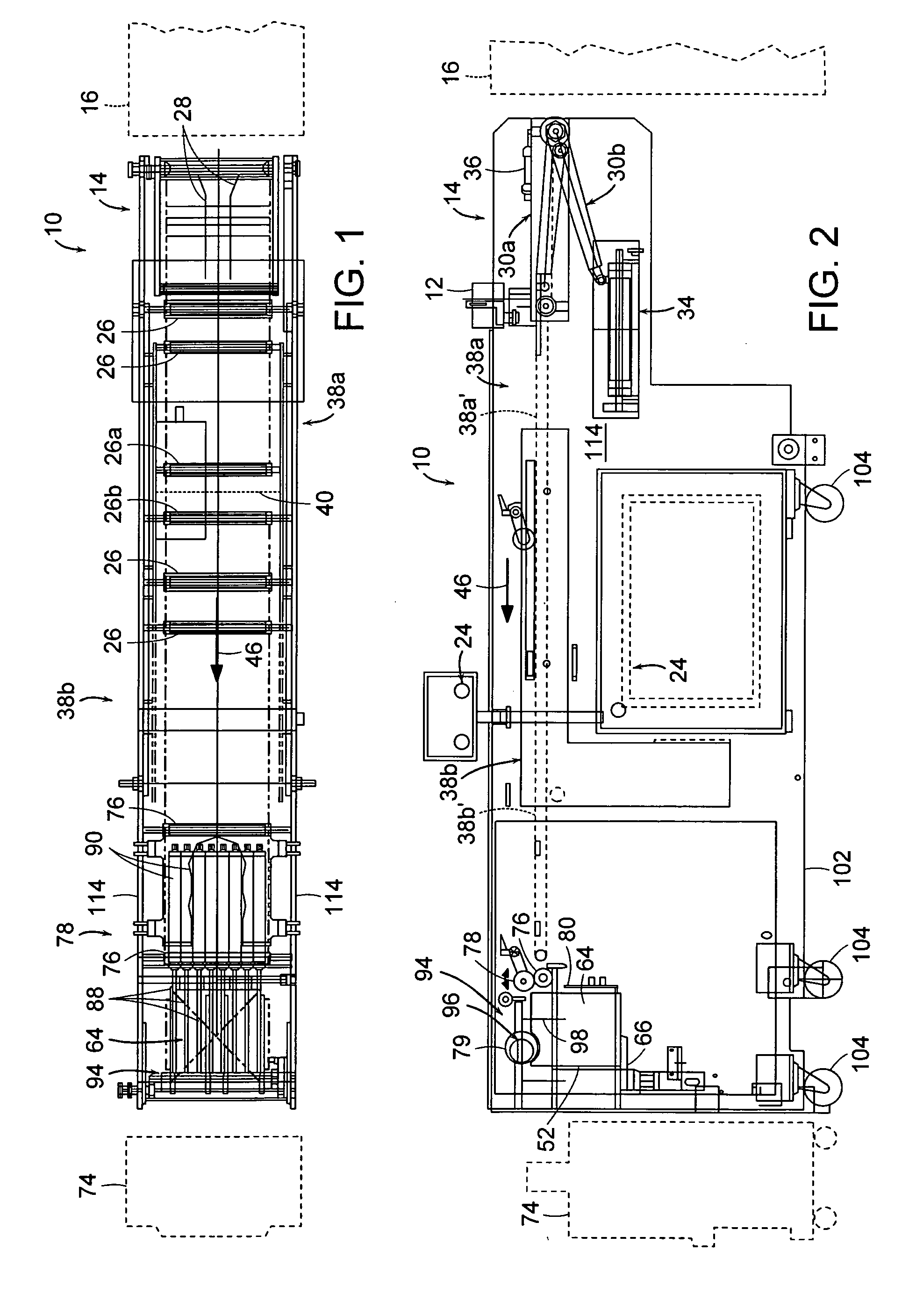 Inline stacker with non-interrupt gap generator and integrated drive control and jam response