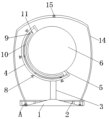 Tellurion with dust-proof function for geographical teaching