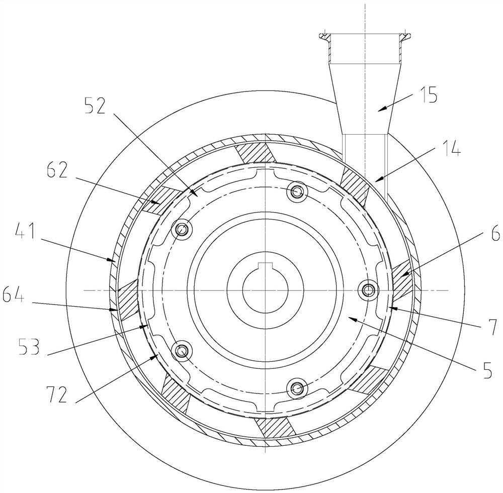 A double-layer rotor for powder-liquid integrated conveying pump