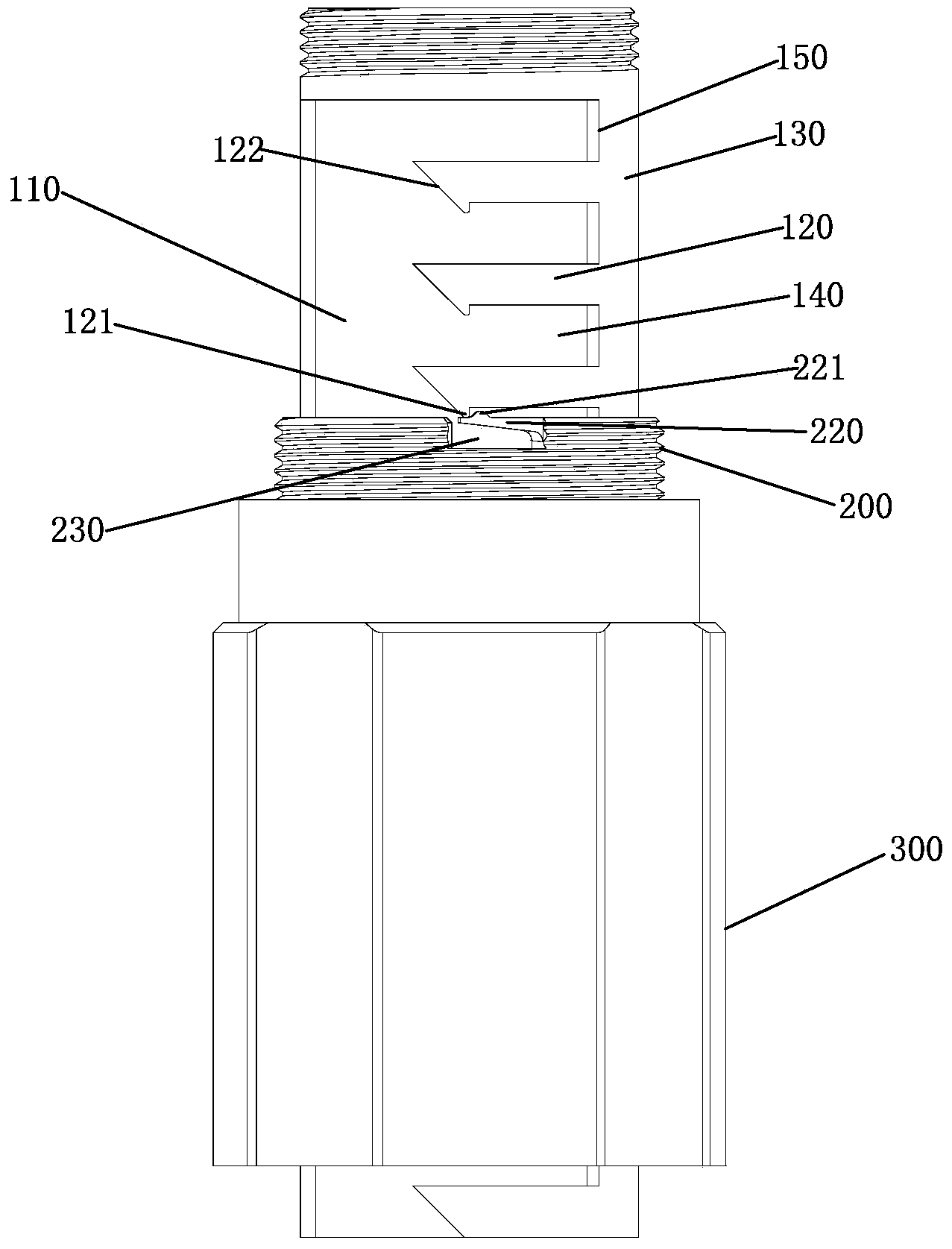 Quick mounting structure of faucet sleeve and mounting method thereof