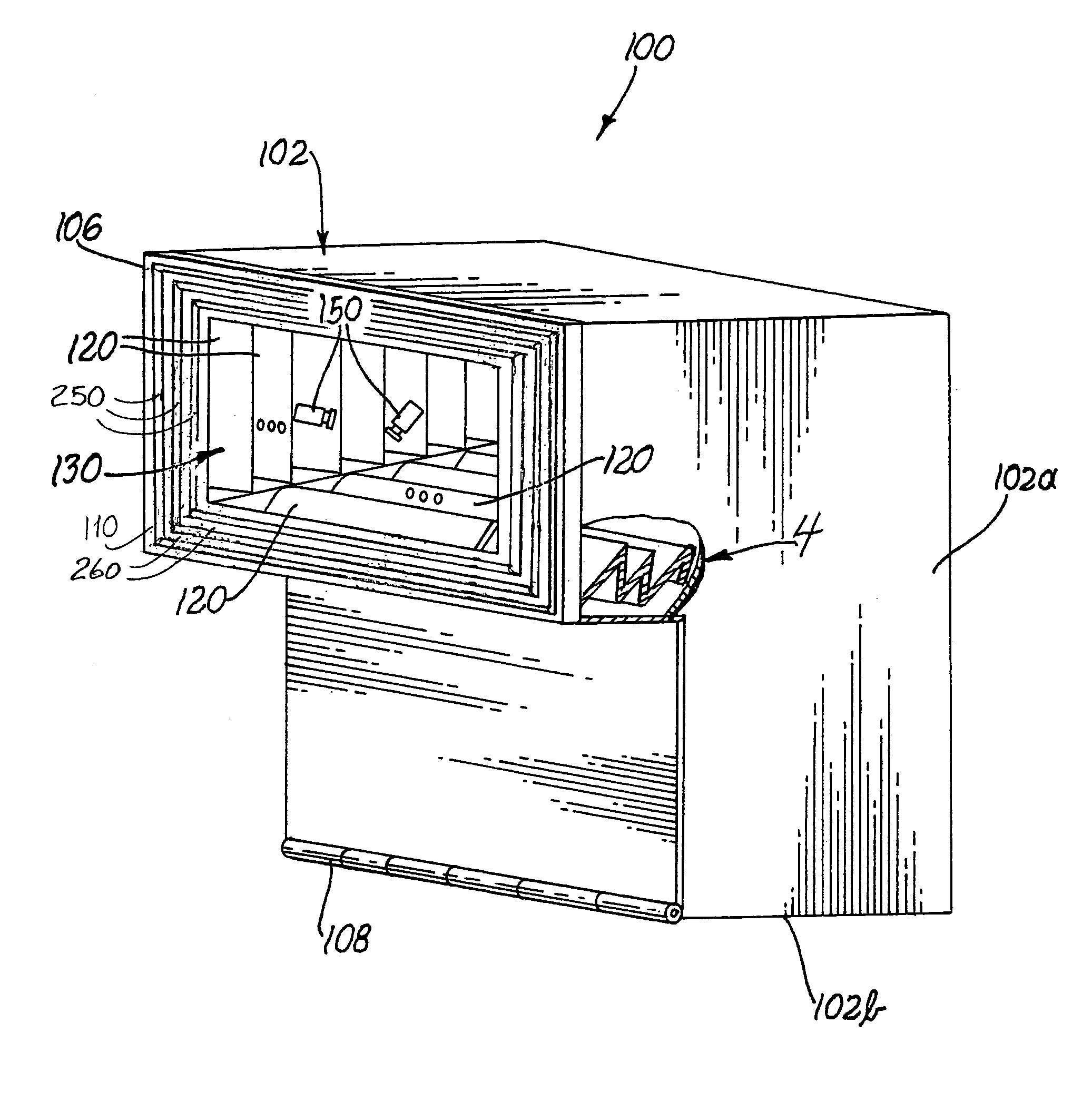 Cartridge casing catcher with reduced firearm ejection port flash and noise