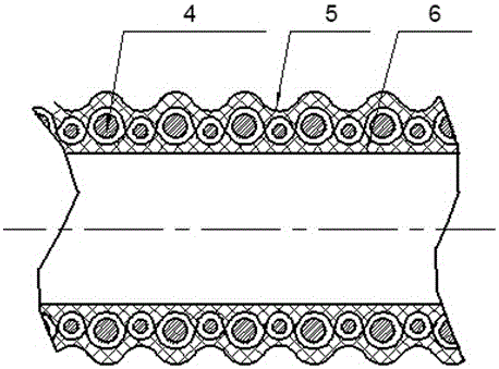 Woven multi-purpose exhaust-suction dual-use pipe and preparation technology thereof
