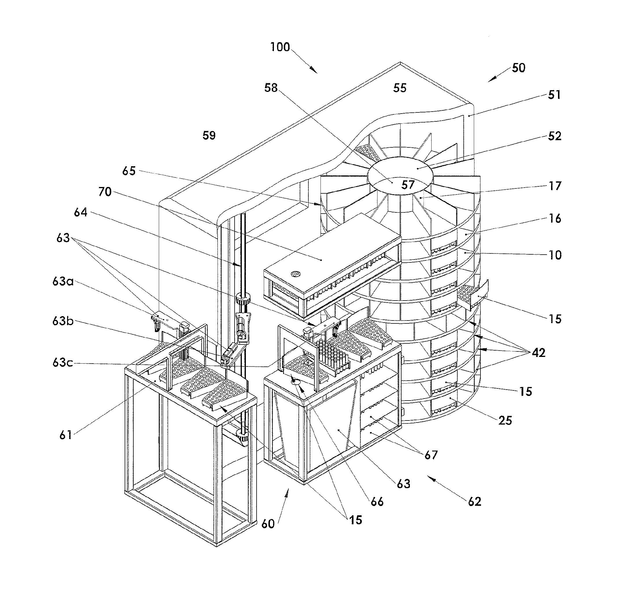 Automated, refrigerated specimen inventory management system