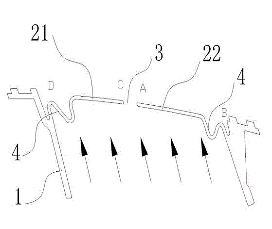 Airbag exploding and turning structure