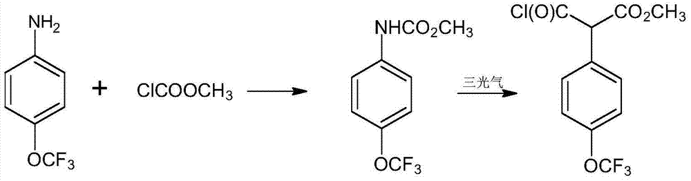 Method for preparing chlorocarbonyl[4-(trifluoromethoxy)phenyl] methyl carbamate
