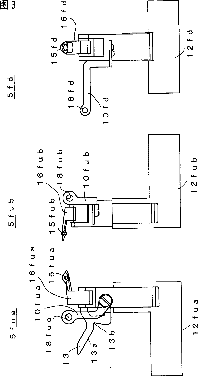 Retreating method for knitting yarn and flat knitting machine