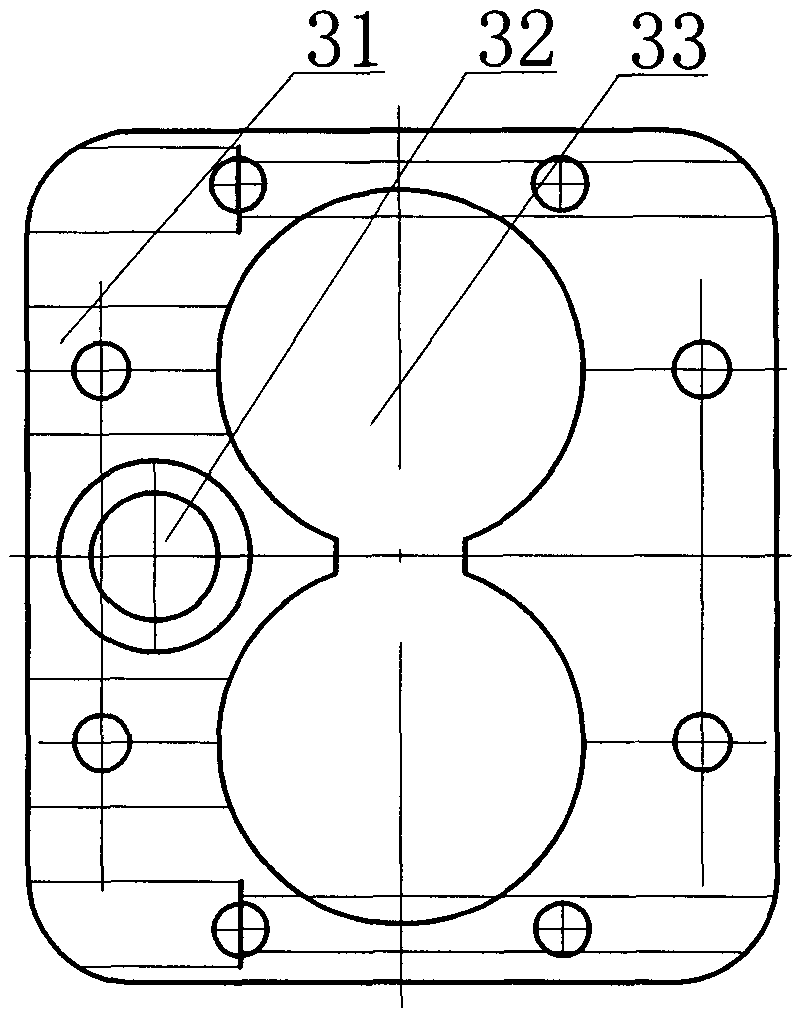 Coplanar multicylinder direct-driving type gas compressing mechanism