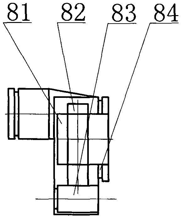 Coplanar multicylinder direct-driving type gas compressing mechanism