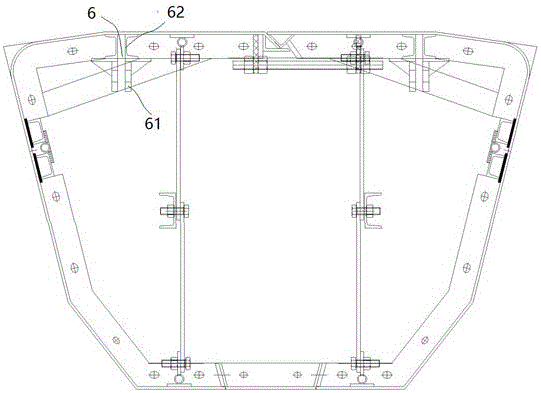 Integral disassembly box girder internal mold and use method thereof