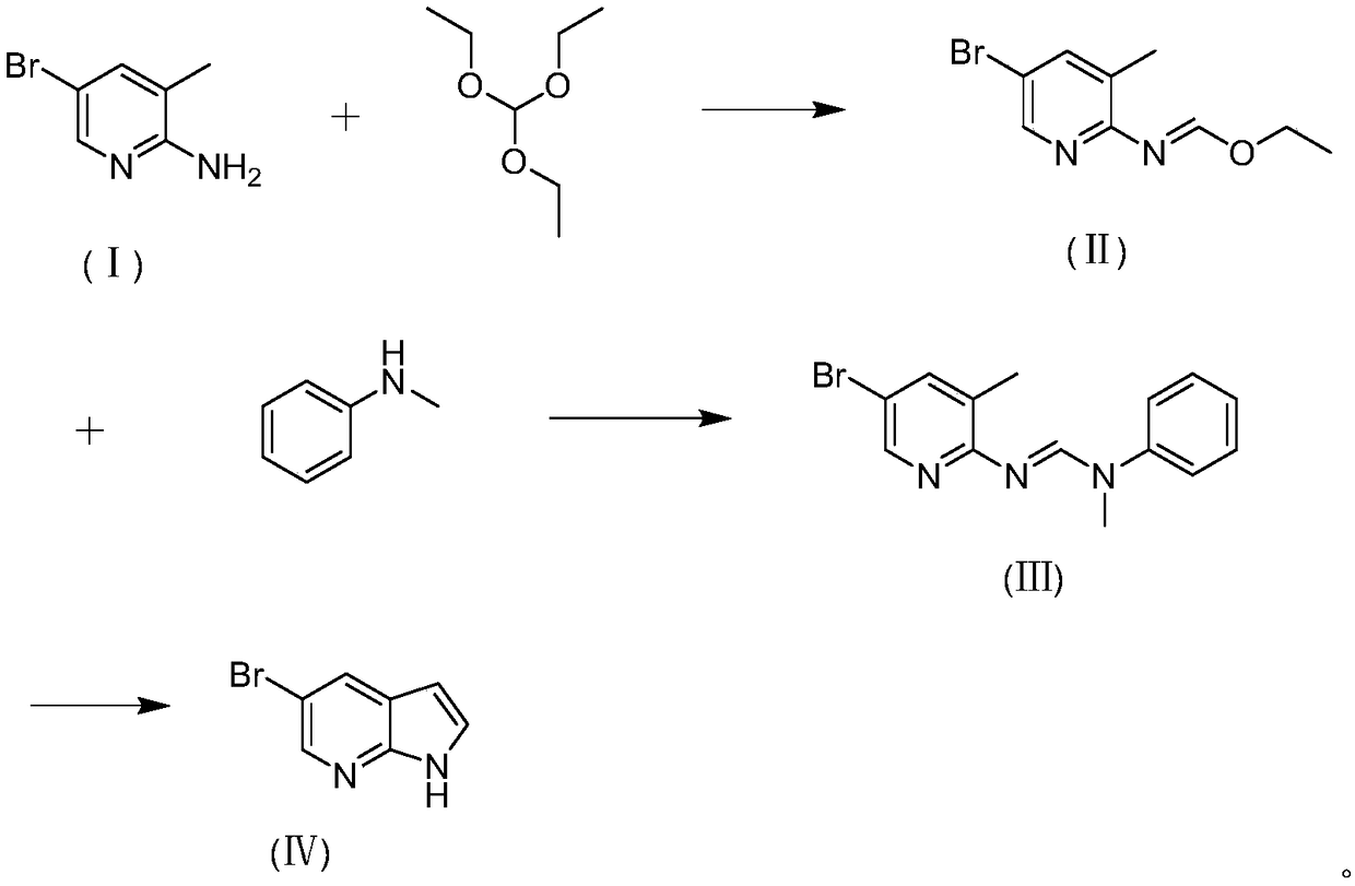 Preparation method of 5-bromine-7-azaindole