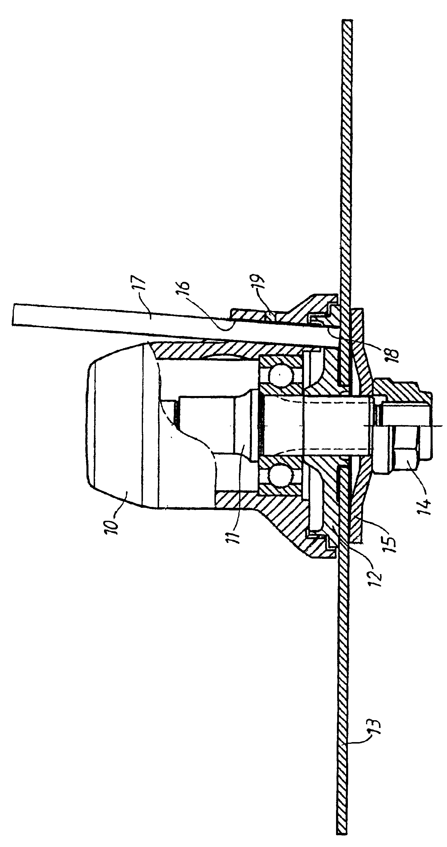 Device in a portable power tool