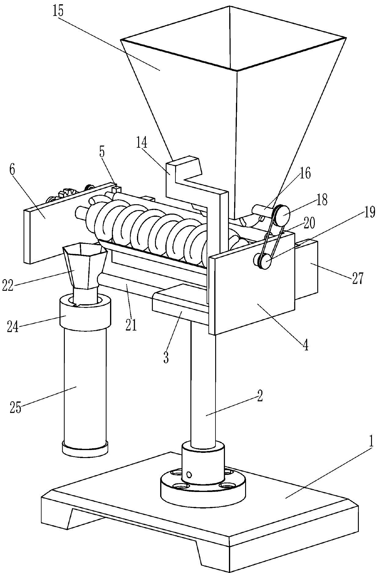 Integrated quail egg shelling separator