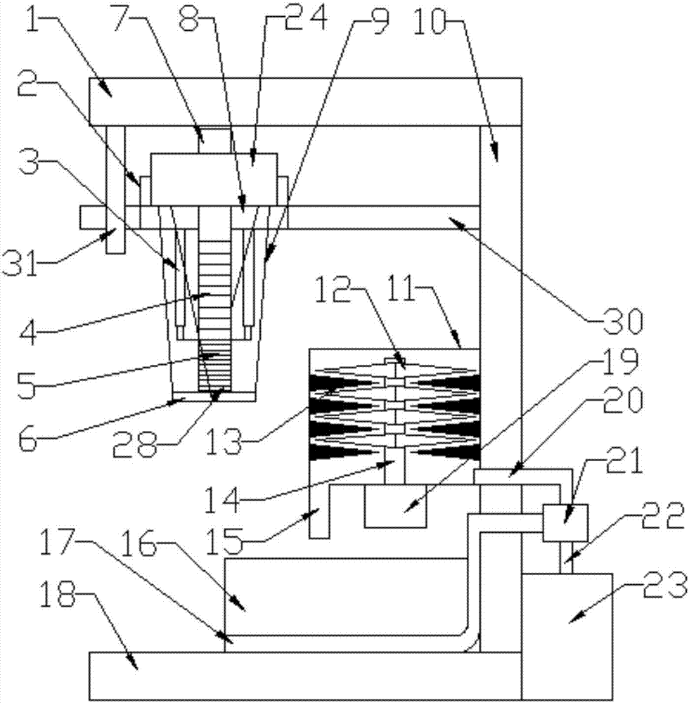 Feed grinding air-drying device capable of automatically carrying out feeding