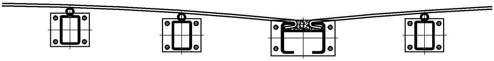 Material-removing type screen tensioning beam