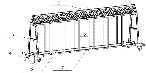 Movable concrete pavement plastering construction trolley and construction method thereof
