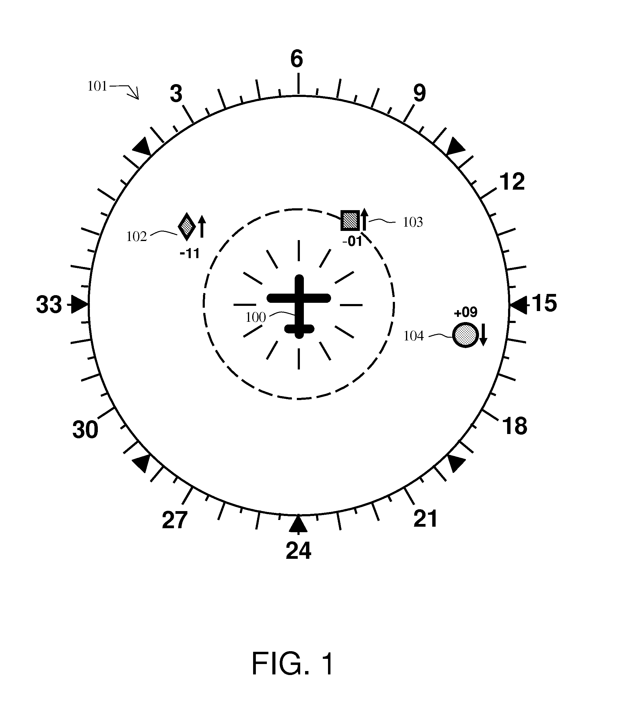 Viewing device for aircraft comprising means of displaying trajectories of intruders presenting a risk of collision in all the space surrounding the aircraft