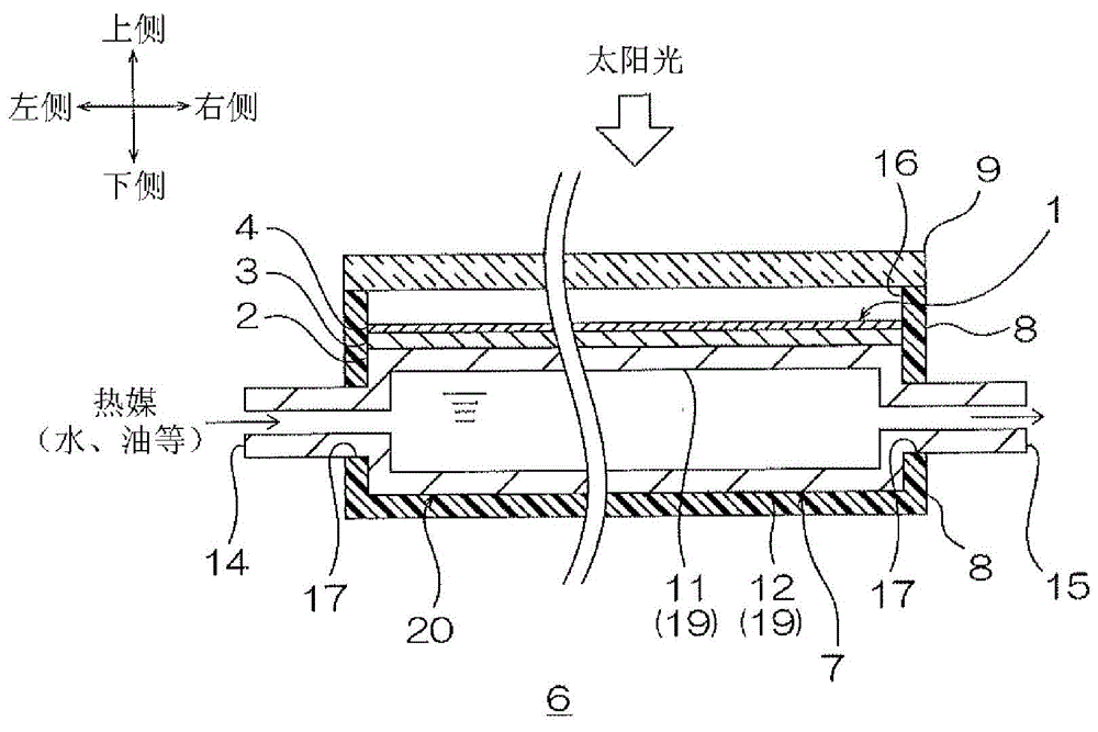 Solar heat collector, solar heat collecting multilayer sheet, and solar heat heater