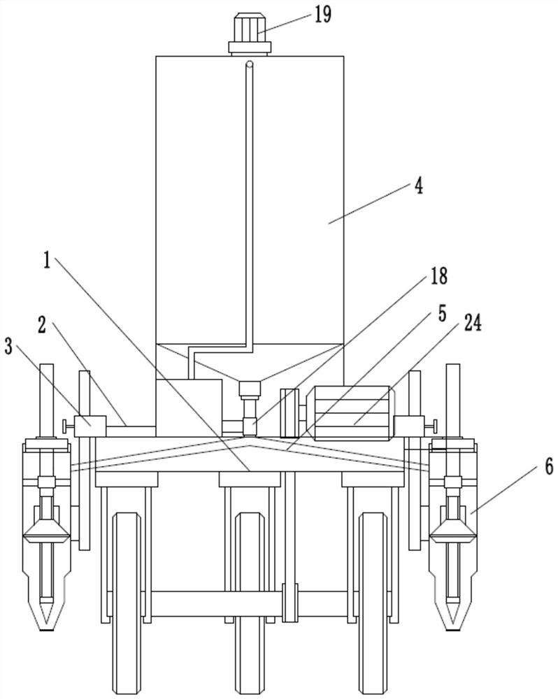 Self-propelled automatic quantitative fertilization device