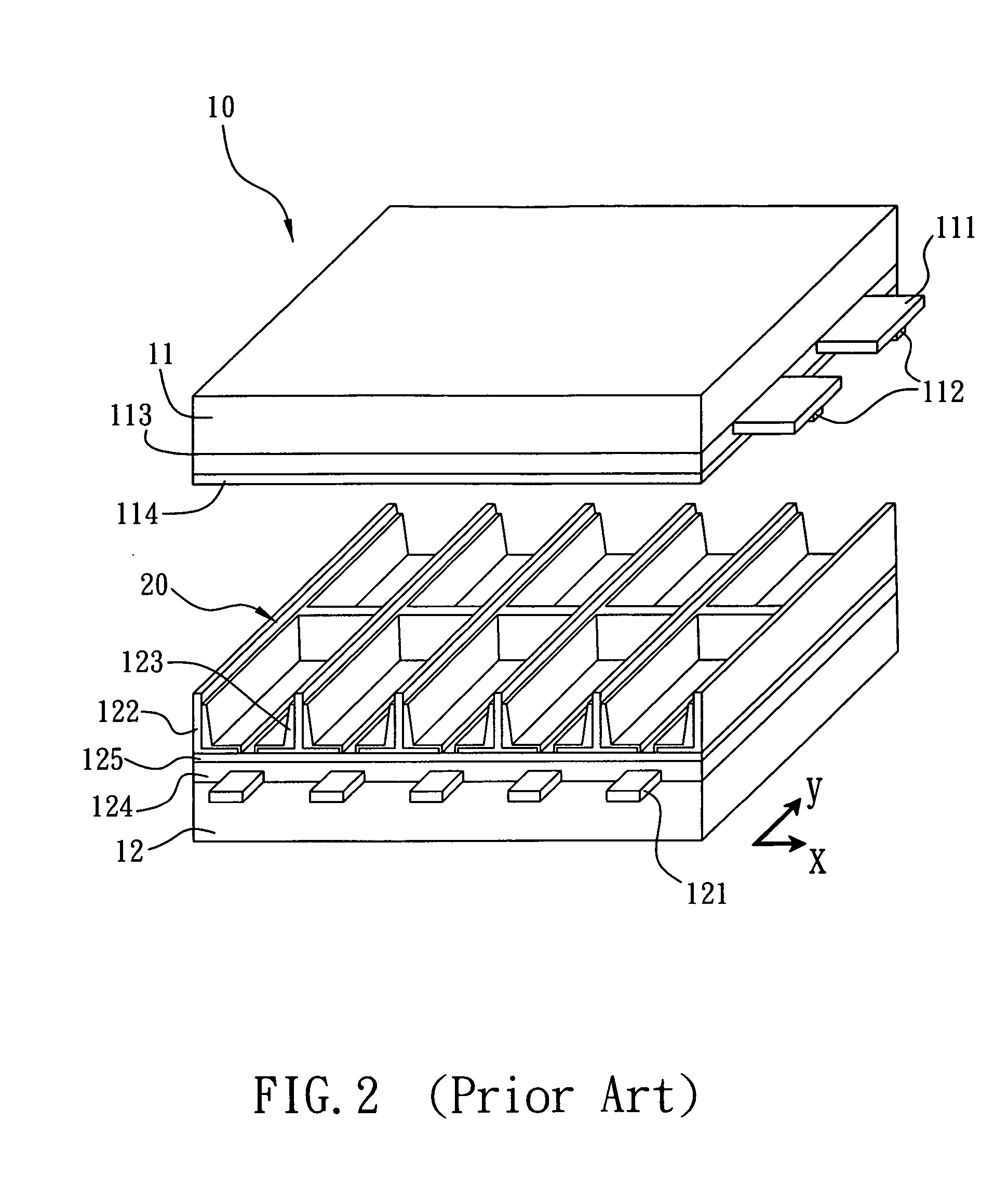 Method for making a shadow mask for an apposed discharge plasm display panel