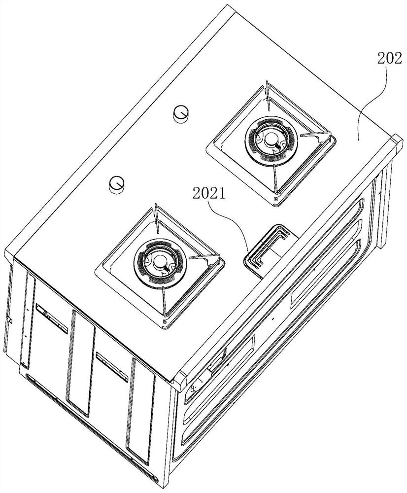 an integrated stove