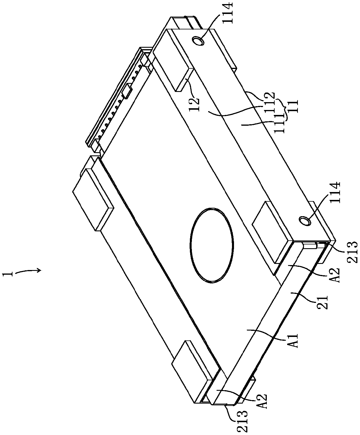 Heat dissipation shock-proof structure