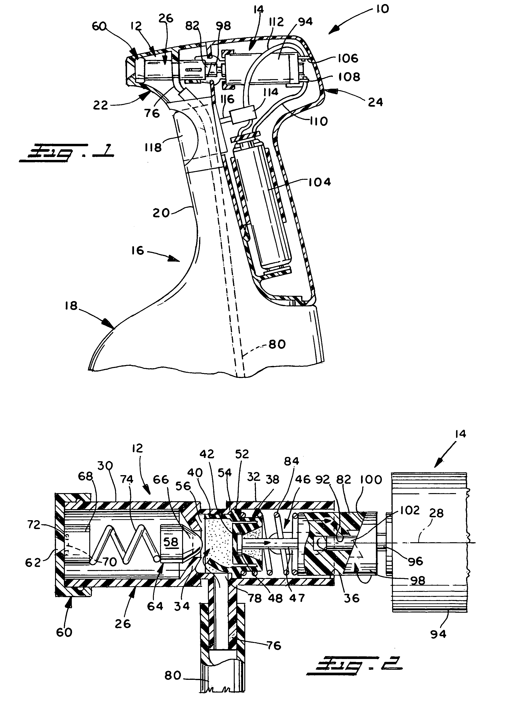 Pump drive unit for battery operated fluid dispensers