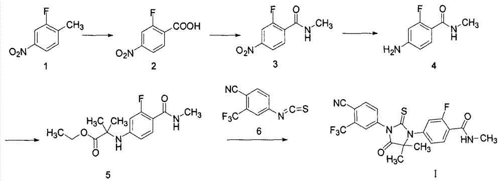 Method for synthesizing enzalutamide