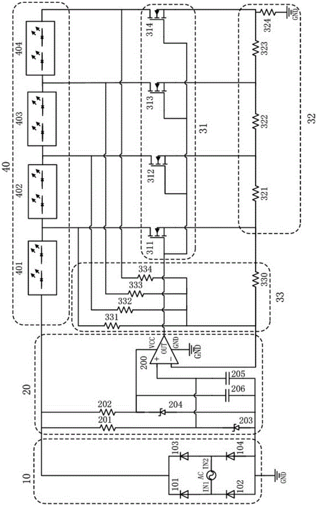 LED constant current driving device