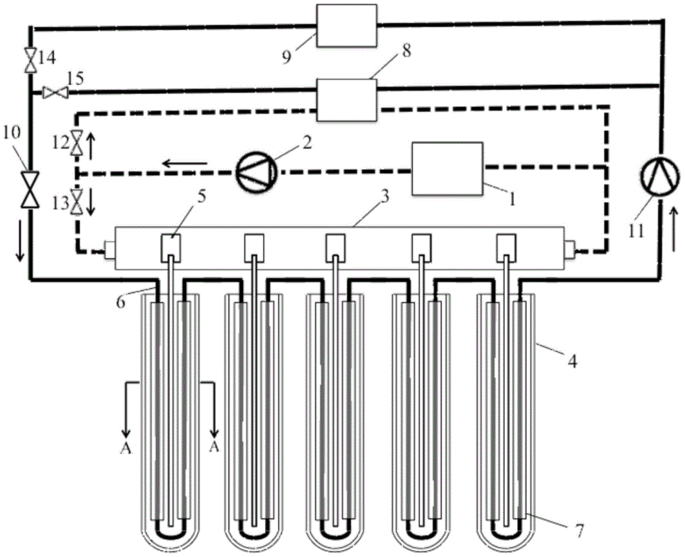 A heat pipe type photovoltaic power generation heat collection component