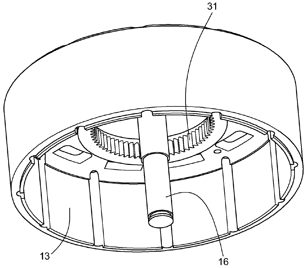 Combined reduction gear with motor