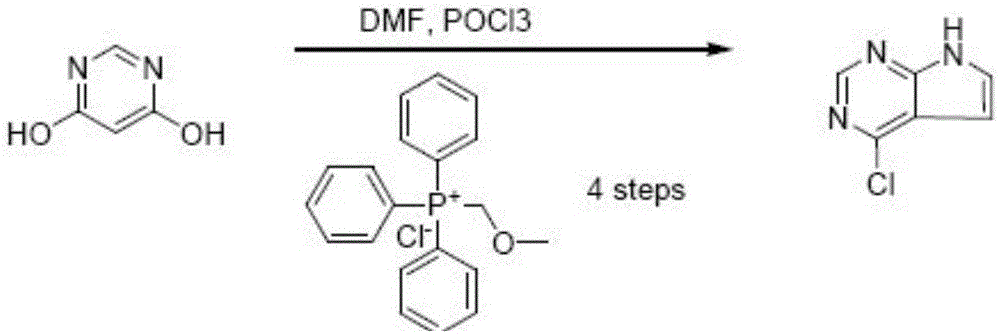 Preparation method of 4-chloropyrrolo[2,3-d]pyrimidine