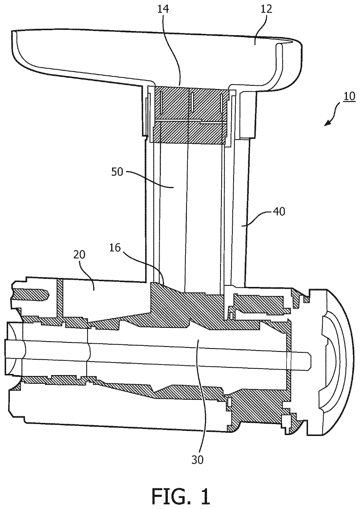 Feeding tube with integrated sealing element