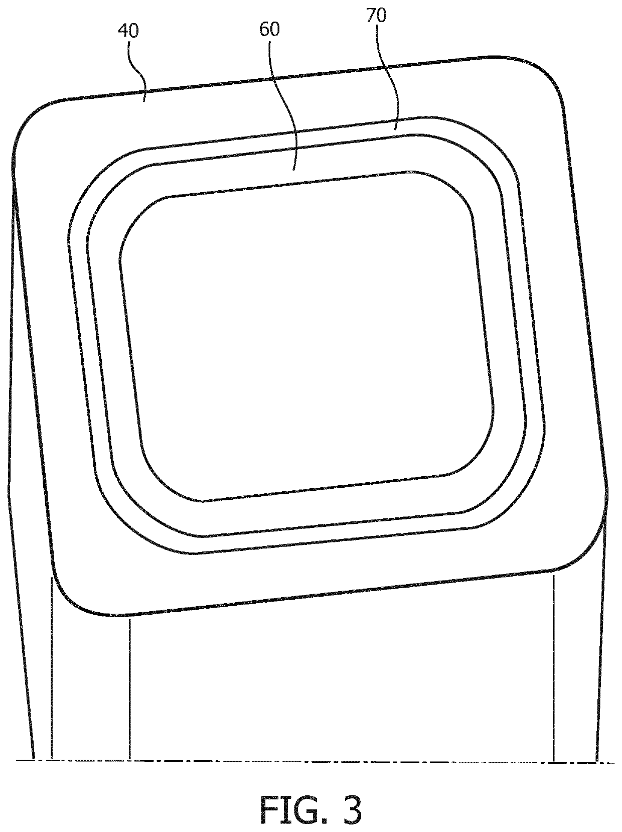 Feeding tube with integrated sealing element