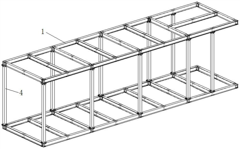 A method for assembling a prefabricated steel frame structure to form a house