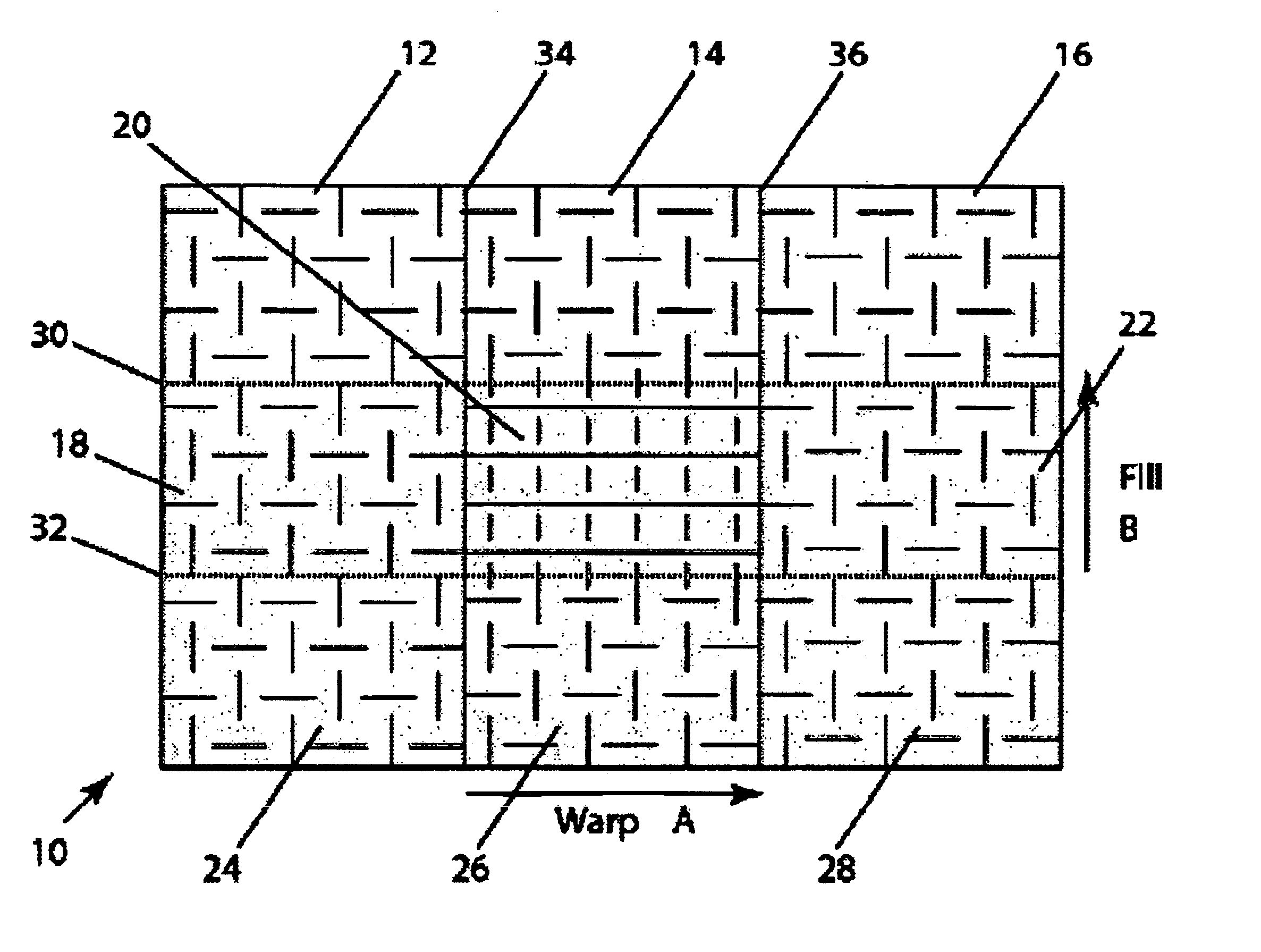 Reinforced article and method of making