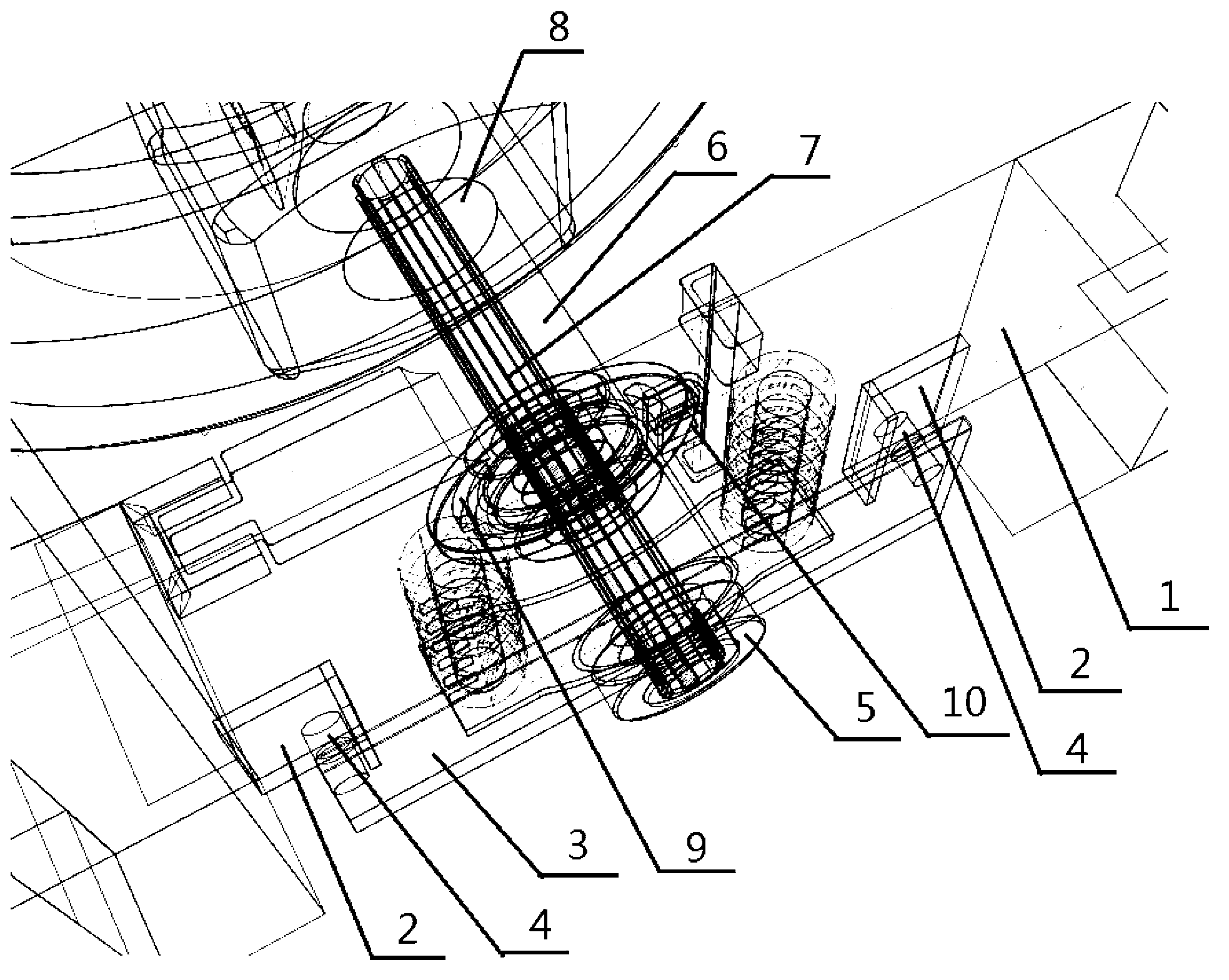 Rear axle connecting mechanism of double body vehicle
