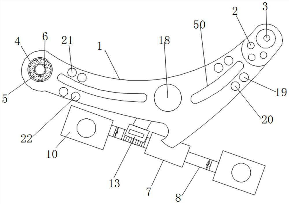 Automobile swing arm with reinforced buffering anti-collision structure