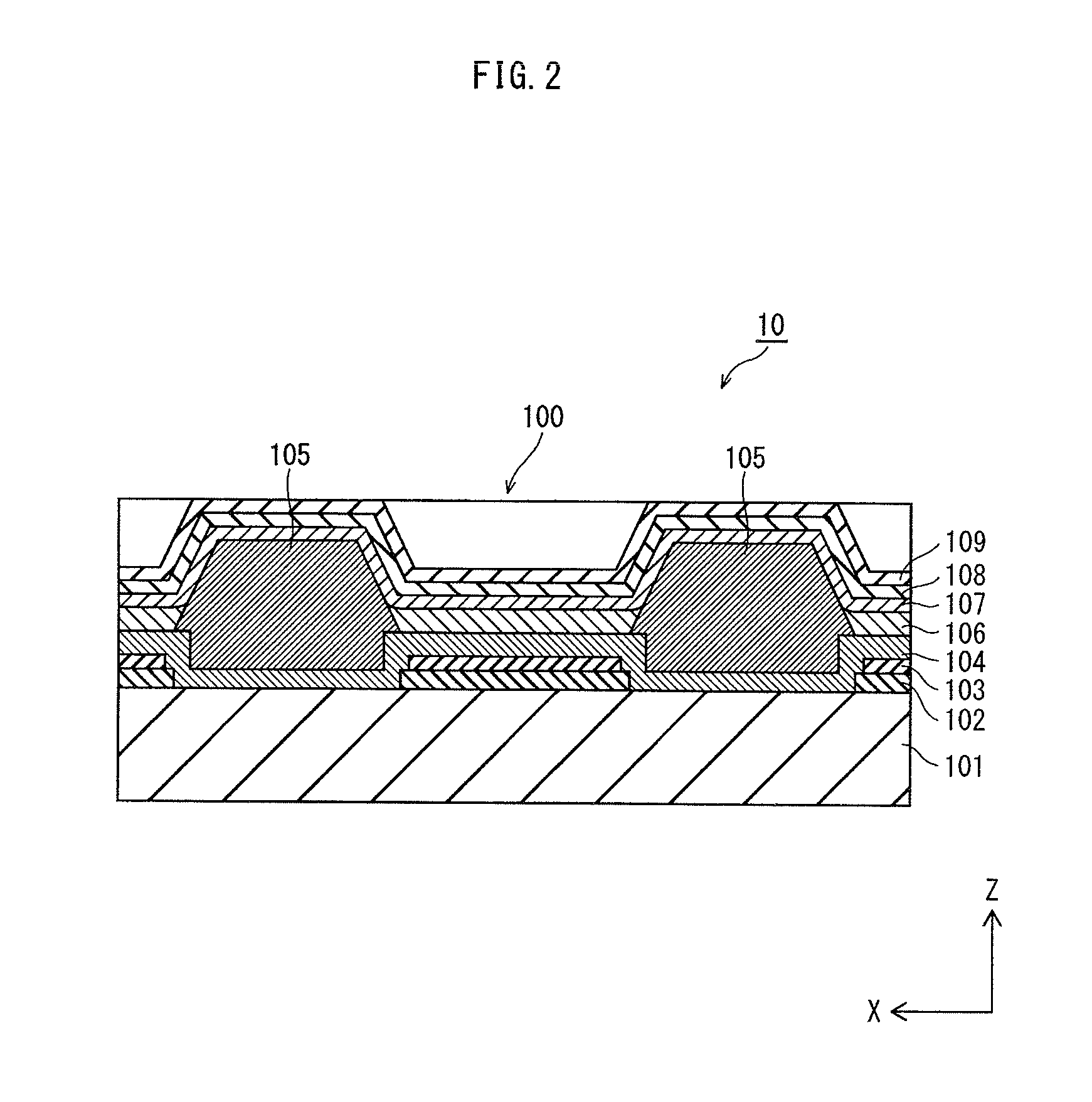Organic light-emitting panel for controlling an organic light emitting layer thickness, and organic display device