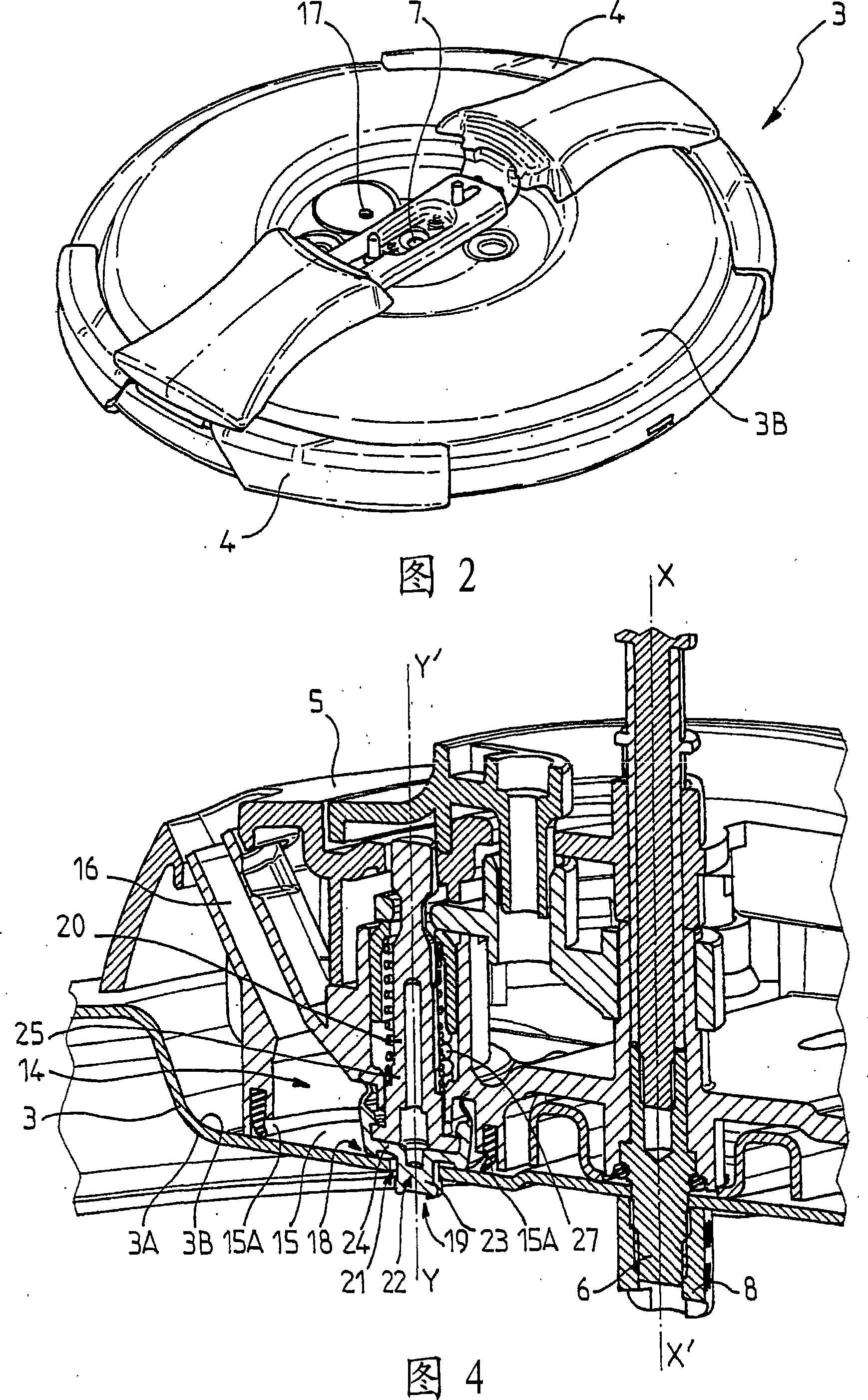 Pressure-cooking device with adjustable set-point and controlled decompression