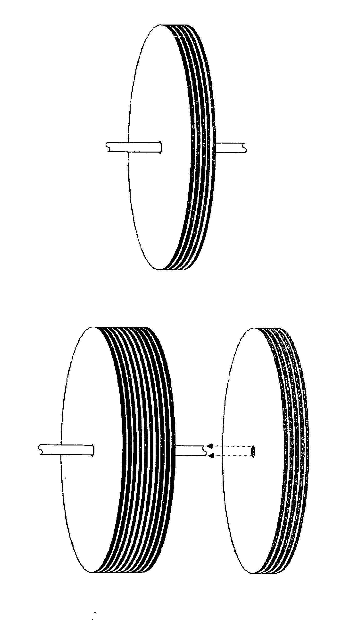 Hybrid metal fiber flywheel