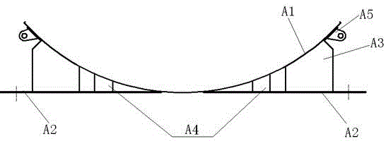 Horizontal storage tank movable rapid erection support