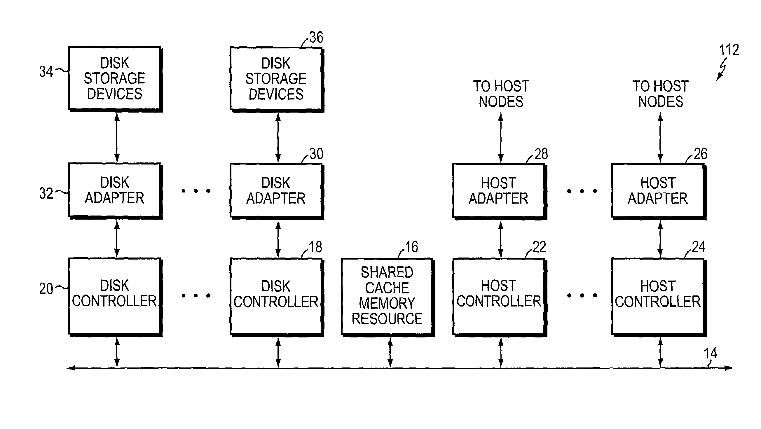 Data storage system with integrated switching
