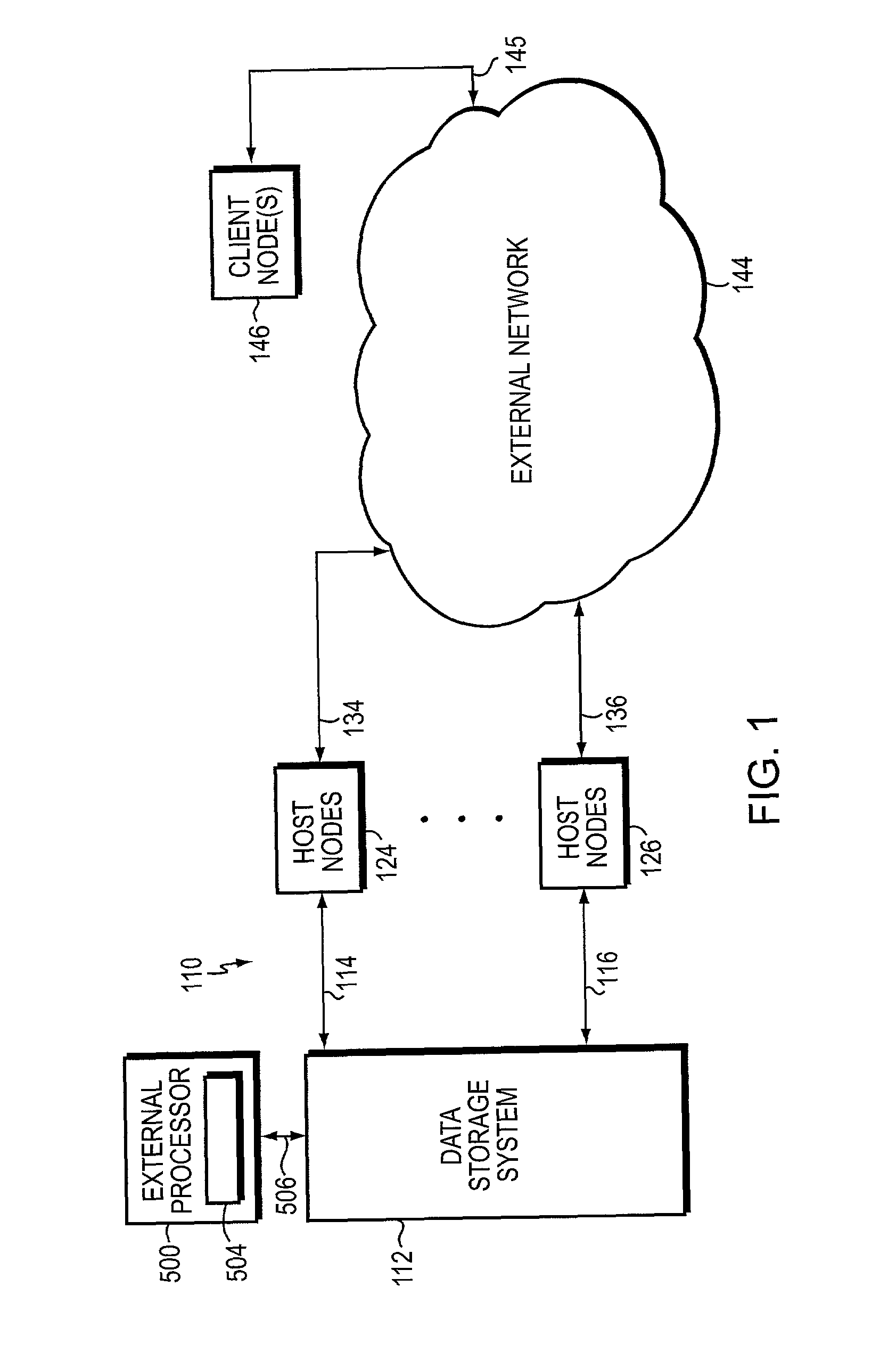 Data storage system with integrated switching