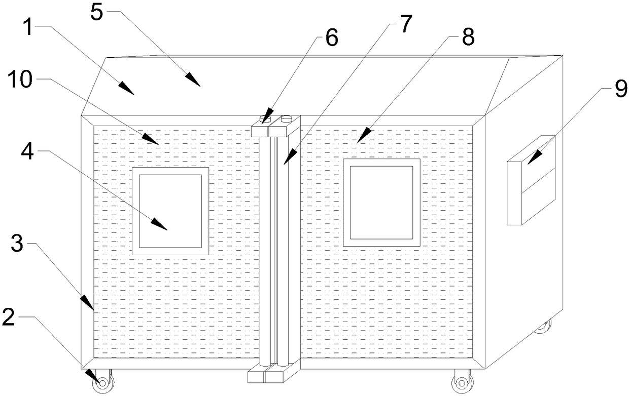 Step-in type high-low-temperature fast temperature change test box