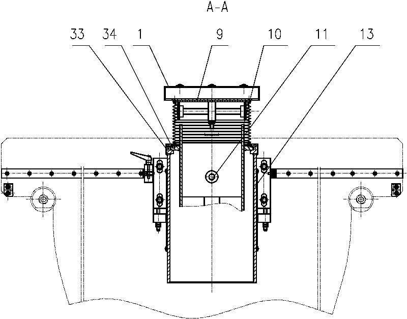 Follow-up tracking material-supporting device
